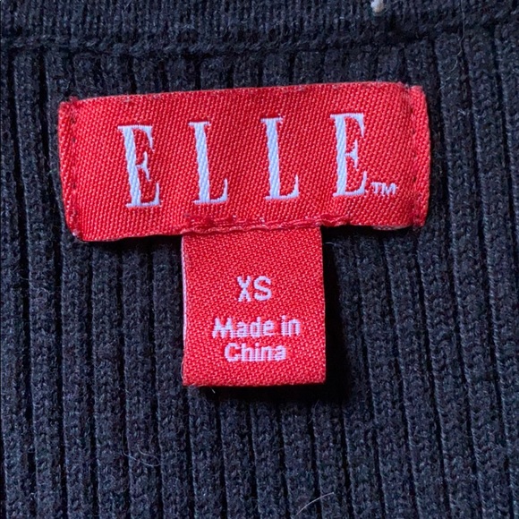 Black Elle Stretchy Sweater Mini Dress - Picture 4 of 8